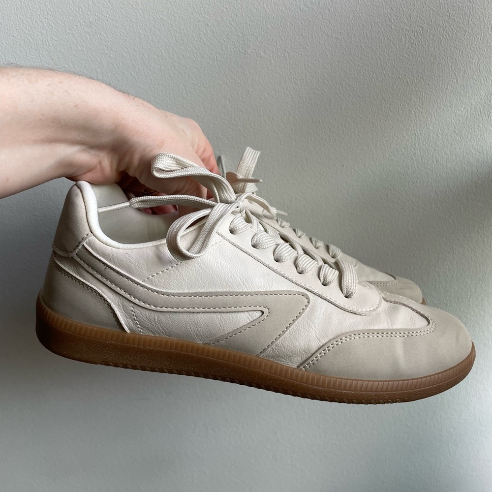 SOLD on another platform  Dolce Vita Cream and Tan Retro Sneakers